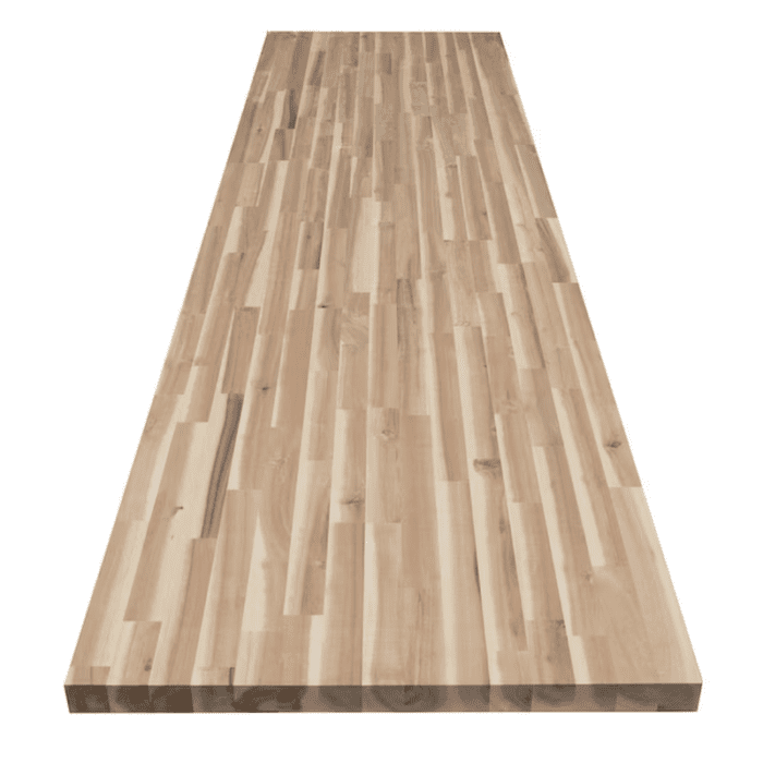 10-Ft X 25-In X 1.5-In Finger-Jointed Natural Acacia Butcher Block Countertop - Image 10