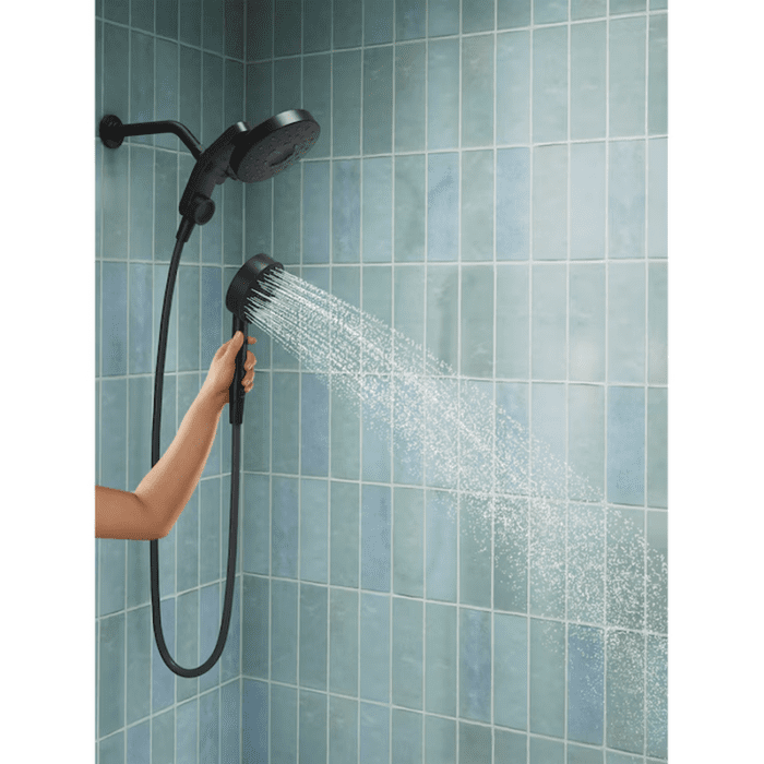 Premise Rite-Temp Matte Black 1-Handle Single Function 6-In round Bathtub and Shower Faucet Valve Included - Image 2