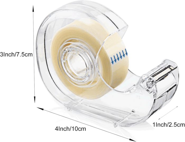 Invisible Tape,Writeable Tape，Repairable Tape for Office, Home, School，5 Dispensered Rolls, 0.7 X 1000 Inch - Image 2