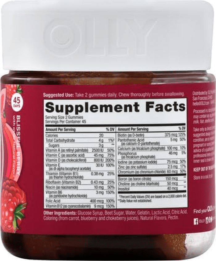 Women'S Multivitamin Gummy, Vitamins A, D, C, E, Biotin, Folic Acid, Adult Chewable Vitamin, Berry Flavor, 45 Day Supply - 90 Count (Packaging May Vary) - Image 15