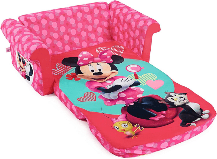 Furniture, Children'S 2 in 1 Flip Open Foam Sofa, Minnie Mouse, by Spin Master - Image 5