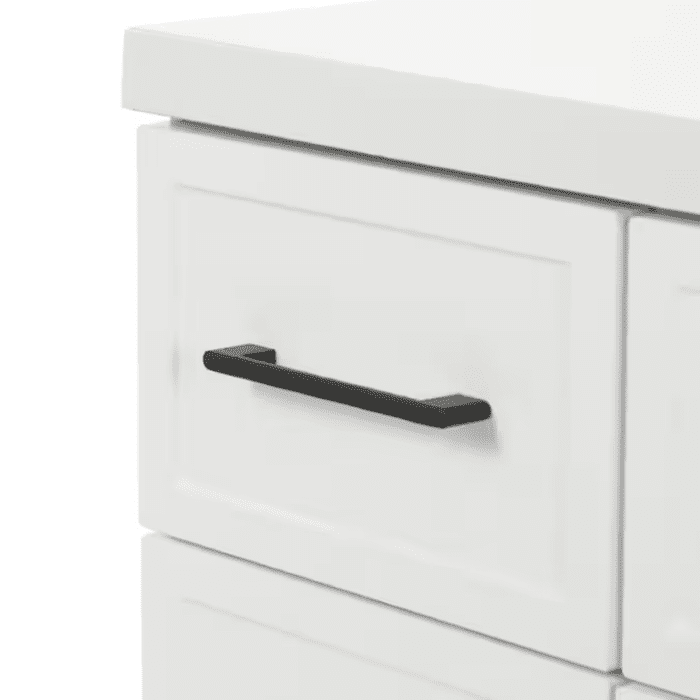 Potter 48-In White Single Sink Bathroom Vanity with White Cultured Marble Top - Image 14