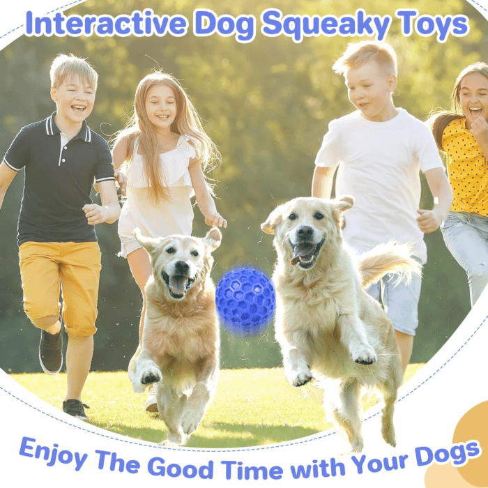 Indestructible Squeaky Dog Ball, Relieves Anxiety, Cleans Teeth, Interactive Chew Toy for Aggressive Chewers, Dog Toy for Large Breeds, Outdoor Waterproof - Image 7