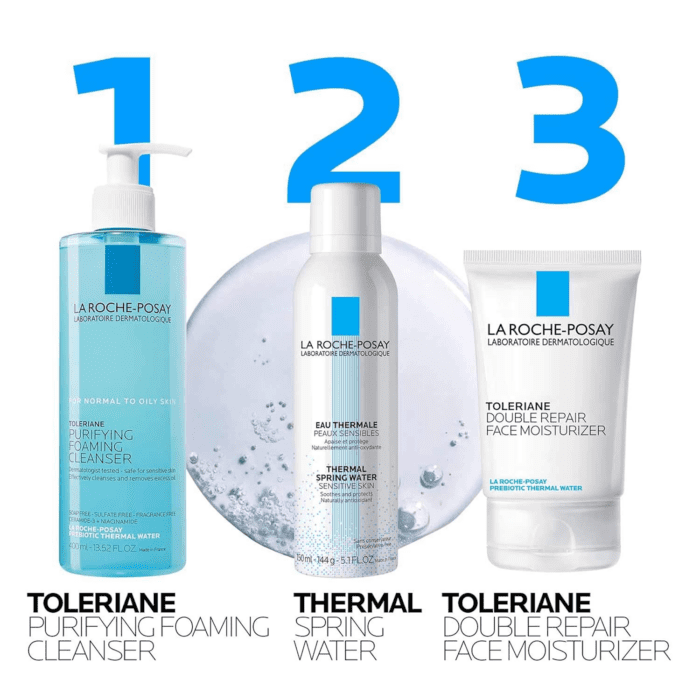 Toleriane Purifying Foaming Facial Cleanser, Oil Free Face Wash for Oily Skin and for Sensitive Skin with Niacinamide, Pore Cleanser Won’T Dry Out Skin, Unscented - Image 8