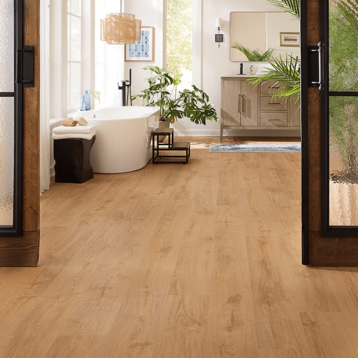 Duracraft Bruges Oak Brown 22-Mil X 7-1/2-In W X 47-In L Waterproof Interlocking Luxury Vinyl Plank Flooring (17.32-Sq Ft/ Carton) - Image 9