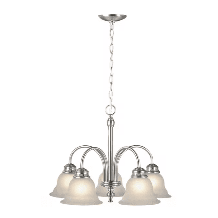 Fallsbrook 5-Light Brushed Nickel Traditional Chandelier - Image 4