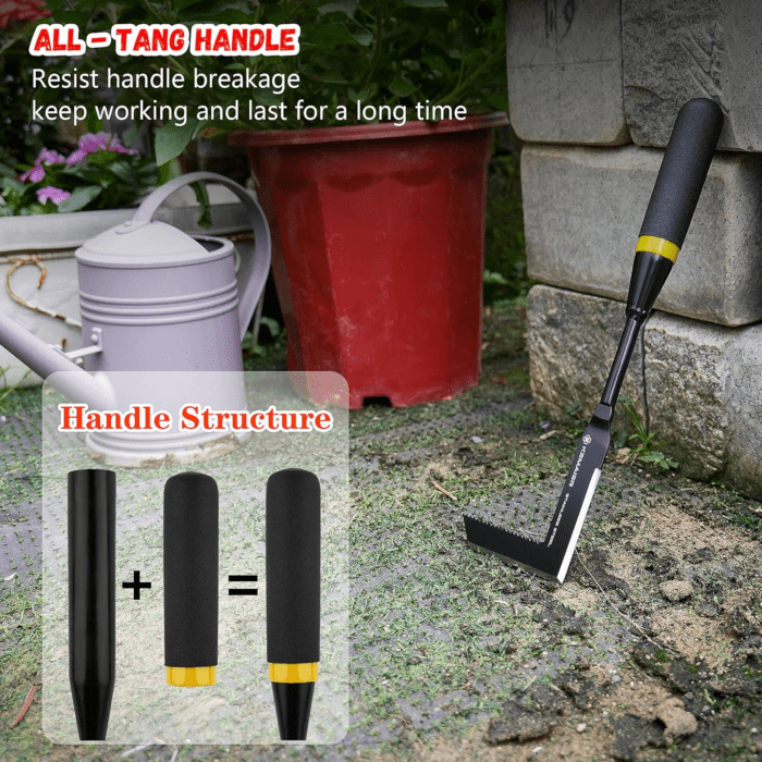 Crack Weeder Tool, Heavy - Duty Stainless - Steel Versatile Weed Remover, Ideal for Clearing Weeds in Road Brick Joints and Garden Patio Gaps - Image 3