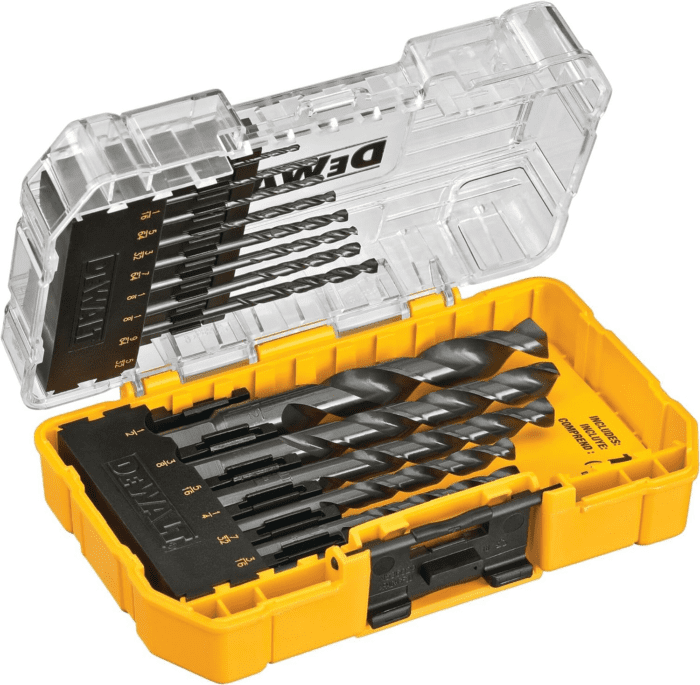 Drill Bit Set, 14-Piece, 135 Degree Split Point, for Plastic, Wood and Metal (DWA1184) - Image 3