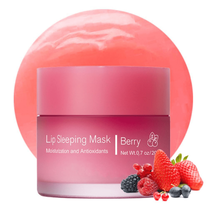 Sleeping Lip Mask, Nourish & Hydrate Lip Mask with Vitamin C, Antioxidants, Lip Balm, Lip Skin Care, Improve Lip Color, Reduce Lip Lines