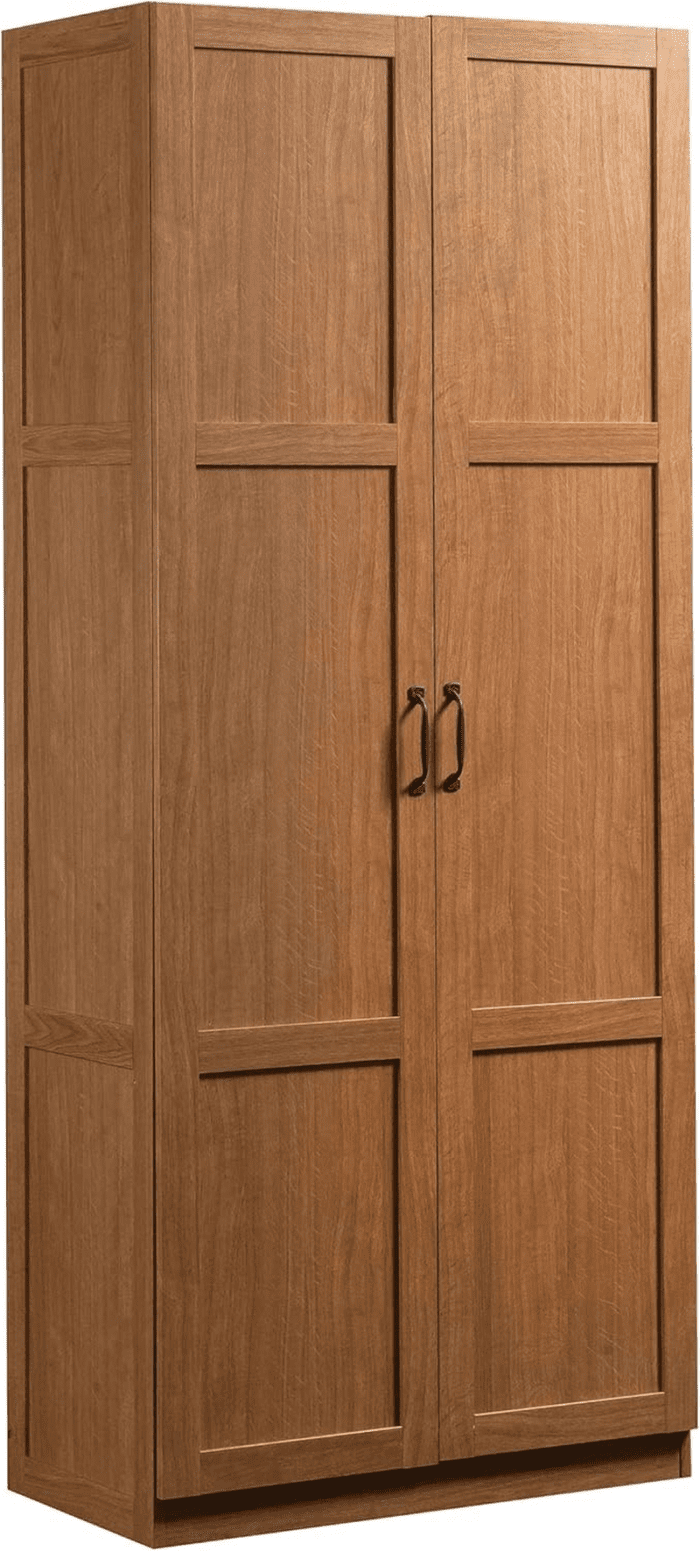 Select Storage Cabinet, Pantry Cabinet Kitchen Storage with Adjustable Shelves, Bathroom Storage Cabinet, in Highland Oak