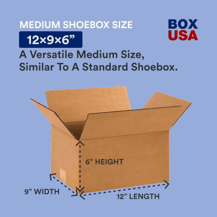 Shipping Boxes Small 12"L X 9"W X 6"H, 25-Pack | Corrugated Cardboard Box for Packing, Moving and Storage - Image 2