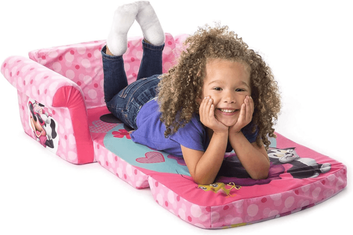 Furniture, Children'S 2 in 1 Flip Open Foam Sofa, Minnie Mouse, by Spin Master - Image 8