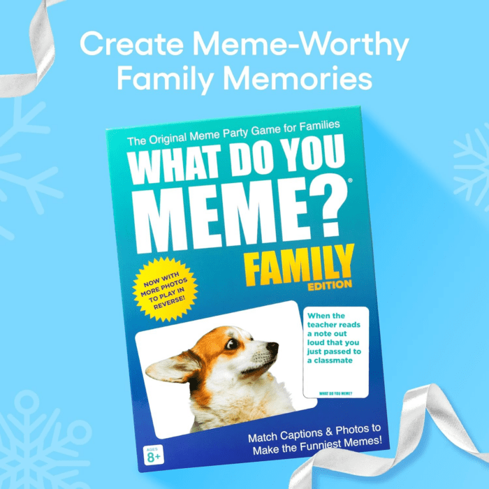 Family Edition by Relatable, Kids Games for Kids 8+, Christmas Games for Families, the Tiktok Viral Sensation, Includes 300 Caption Cards, 65 Photo Cards, and Game Instructions - Image 2