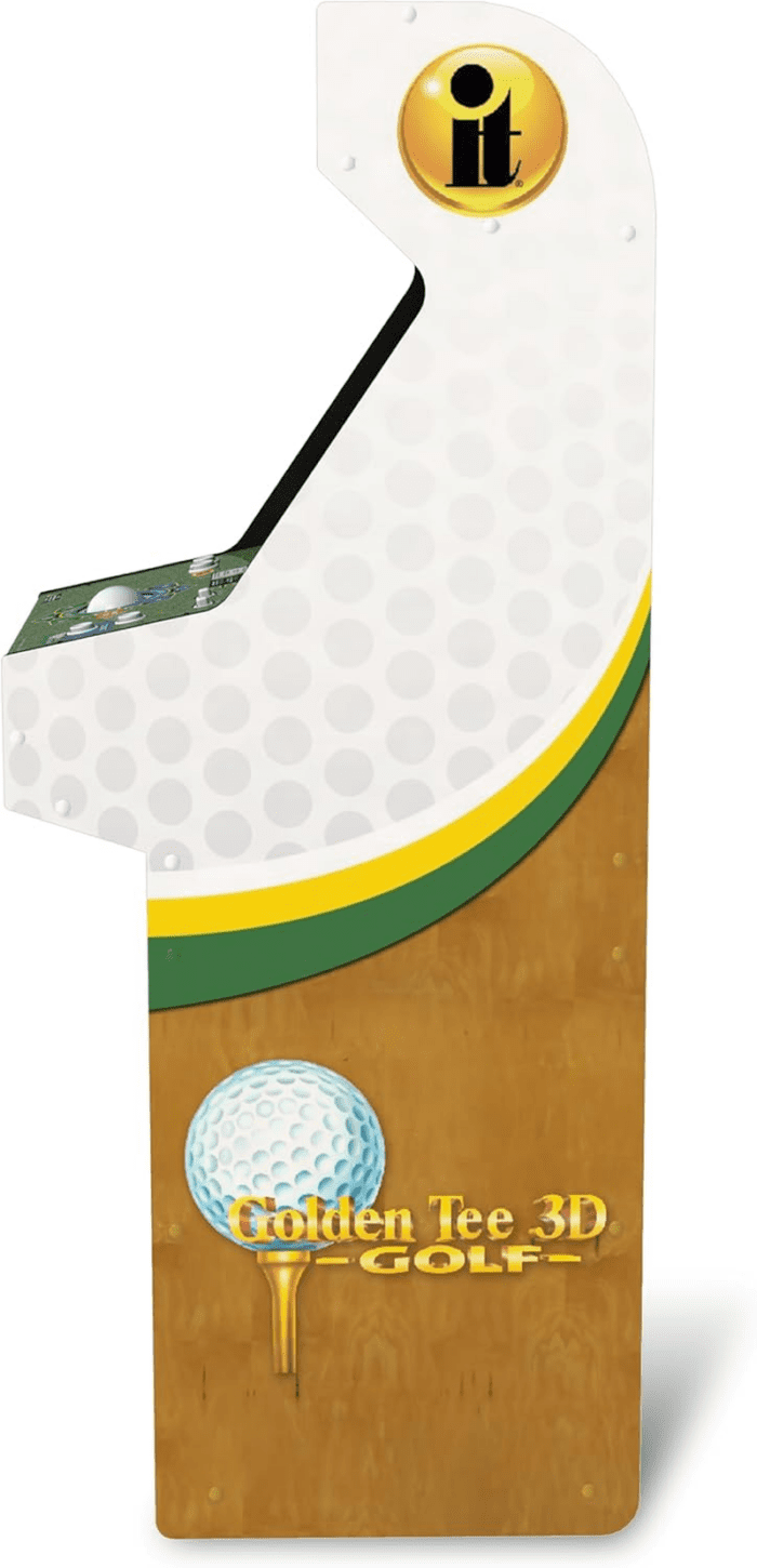 Golden Tee 3D Deluxe Arcade Machine, Built for Your Home, over 5-Foot-Tall Cabinet with 8 Classic Games - Image 3