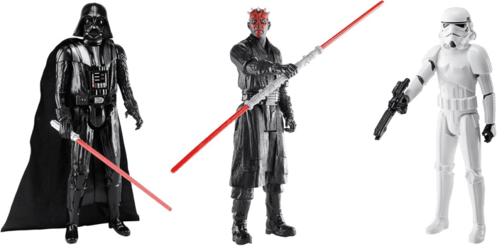 Clash of the Dark Side, 12-Inch Action Figure Set, 3-Pack of Figures & 4 Accessories, Toys for Kids Ages 4 and up (Amazon Exclusive)