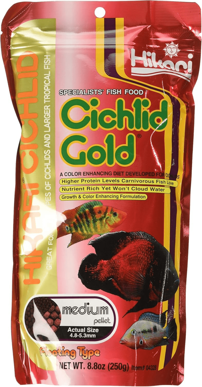 (3 Pack) 8.8-Ounce Cichlid Gold Floating Pellets for Pets, Medium