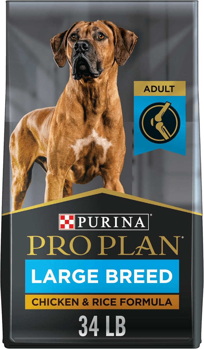 High Protein, Digestive Health Large Breed Dog Food Dry, Chicken and Rice Formula - 34 Lb. Bag