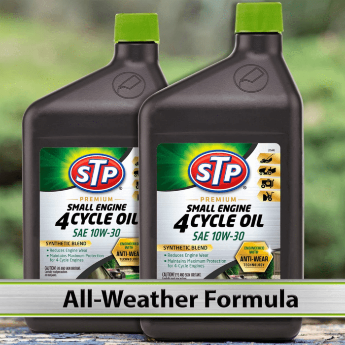 Premium Small Engine 4 Cycle Oil Formula, SAE10W-30 Small Engine Oil Engine Care Formula Reduces Wear for Lawnmower, Push Mower, Tractor, 32 Oz, - Image 7